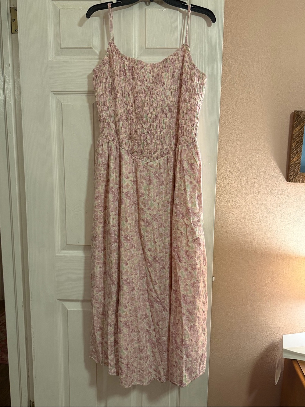 American Eagle Floral Smocked Midi Dress